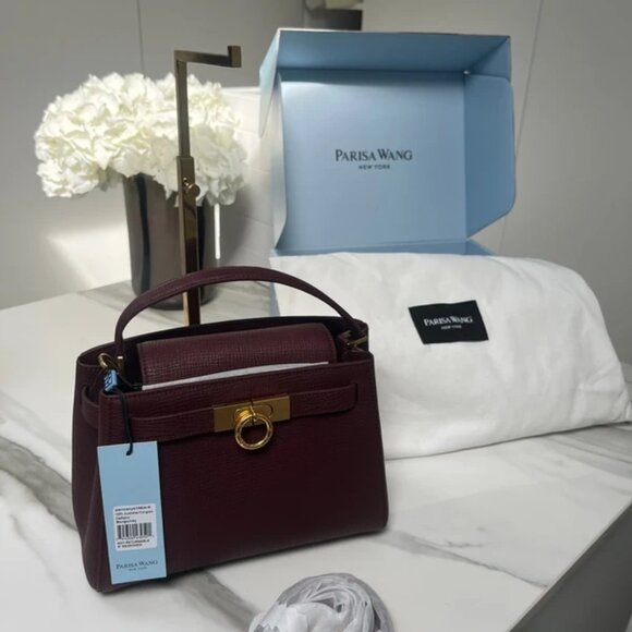 Parisa Wang Madison top handle bag in burgundy. Arrived a few weeks ago - Picture 6 of 15